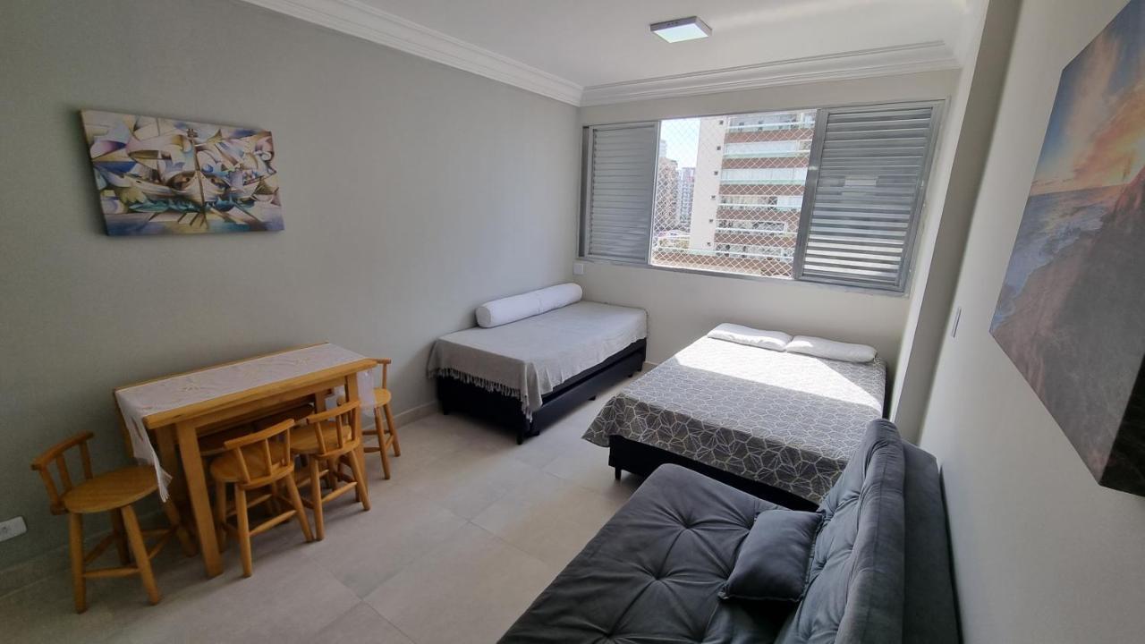 Апартаменты Apartamento Kit Praia Grande Na Guilhermina Frente Mar Экстерьер фото
