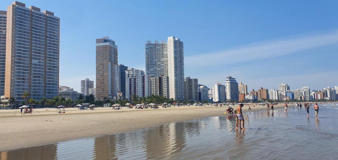 Апартаменты Apartamento Kit Praia Grande Na Guilhermina Frente Mar Экстерьер фото